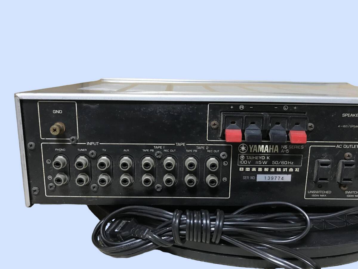 M4018 YAMAHA プリメインアンプ A-5 ジャンク品 全国送料無料