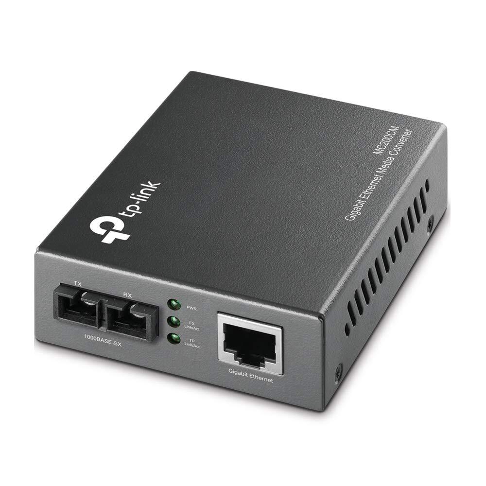【中古】TP-Link 光回線 メディアコンバーター 0.55km マルチモード1000base -SX 1000Base-T RJ-45 最大10