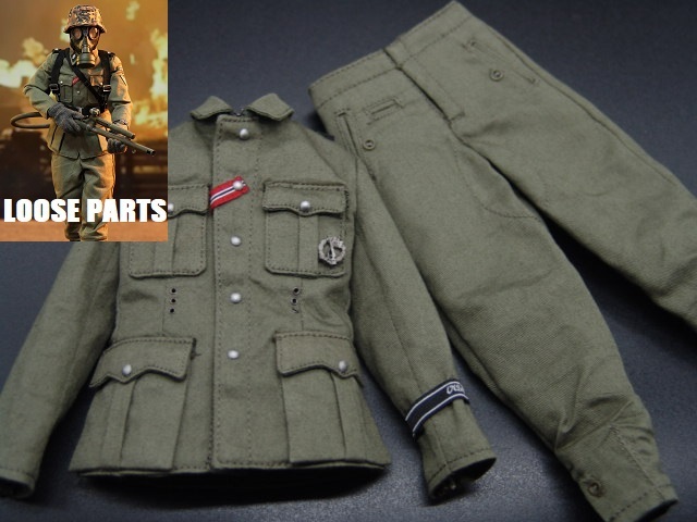 Joerg 】1/6ドールパーツ: DID製:WWII ドイツ軍 SS M40野戦服 Joerg 】1/6ドールパーツ: DID製:WWII ドイツ軍 SS M40野戦服