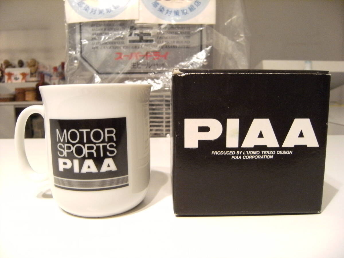 廃番★昭和レトロ★当時物 90年代 旧車 中島悟 レーシングチーム PIAA マグカップ★F1 走り屋 ハコスカ ゼロヨン ヤンキー 暴走族 自動車