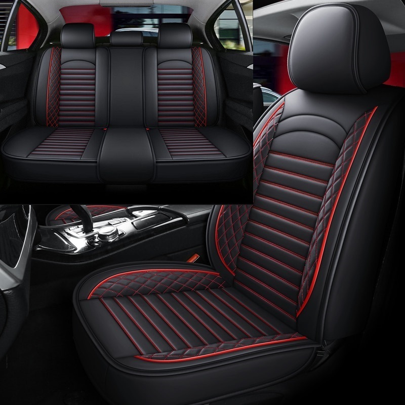 シートカバー 車 フォルクスワーゲン ゴルフ GTI Mk4 レザー 運転席 助手席 2列目 前后席セット 被せるだけ 選べる5色 TANE C