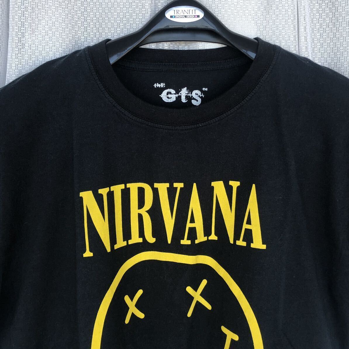 未使用 the GTS NIRVANA スマイルTシャツ M黒 KURT COBAIN