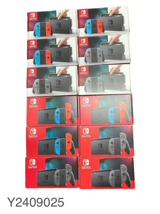 空箱のみ Nintendo Switch ニンテンドースイッチ 外箱 内箱 まとめ売り 12箱 箱のみ ディスプレイ ネオンブルー ネオンレッド グレー