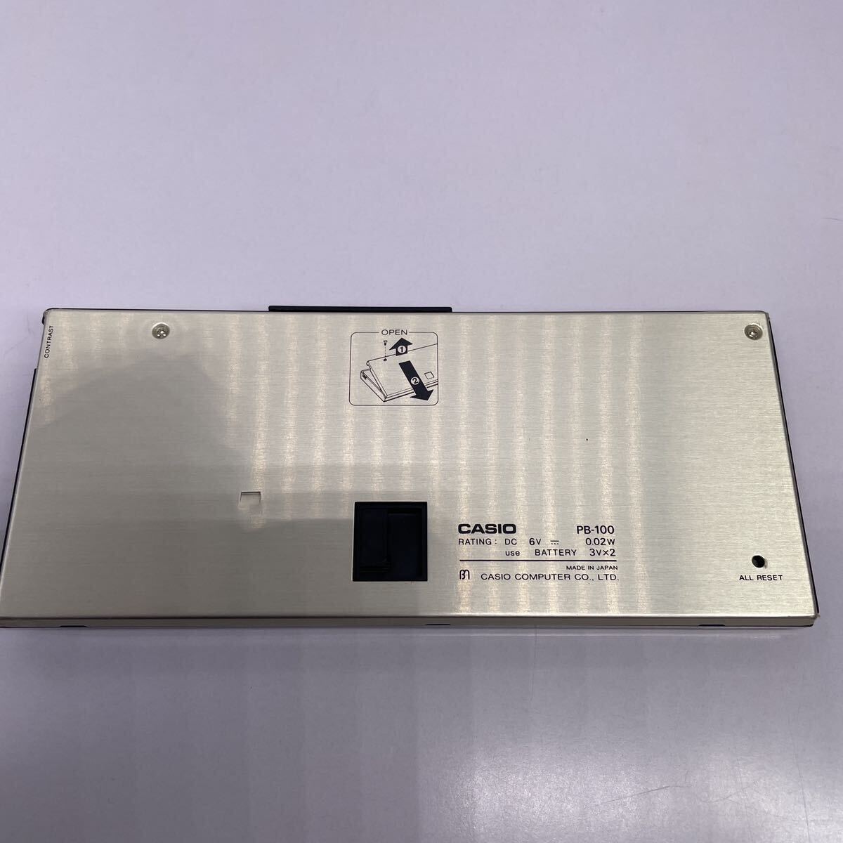 昭和レトロCASIOポケットコンピュータPB-100 レア　★ジャンク品★ 昭和レトロCASIOポケットコンピュータPB-100 レア ☆ジャンク品