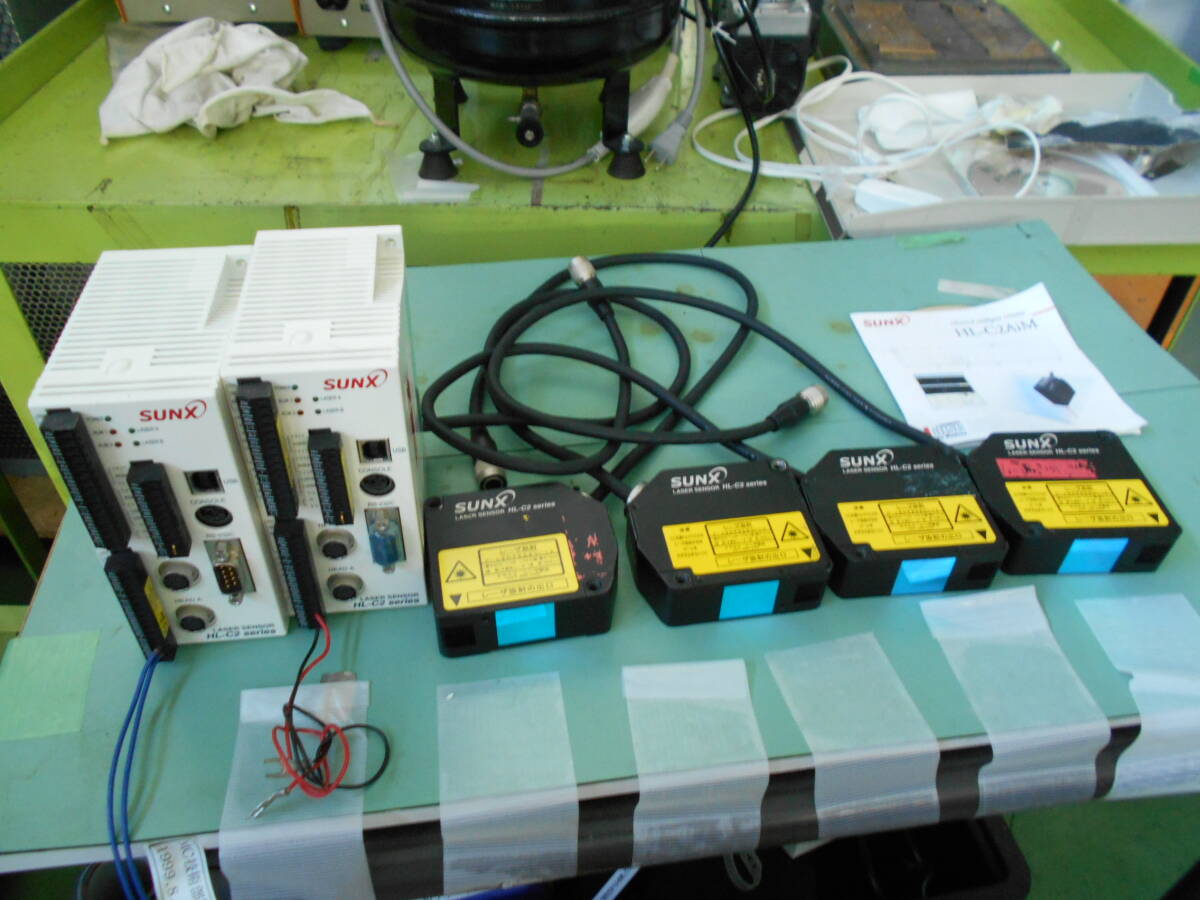 SUNX HL-C2C 2台+HL-C203B 4台 オートコリメーター(レーザー SUNX HL-C2C 2台+HL-C203B 4台 オートコリメーター(レーザー