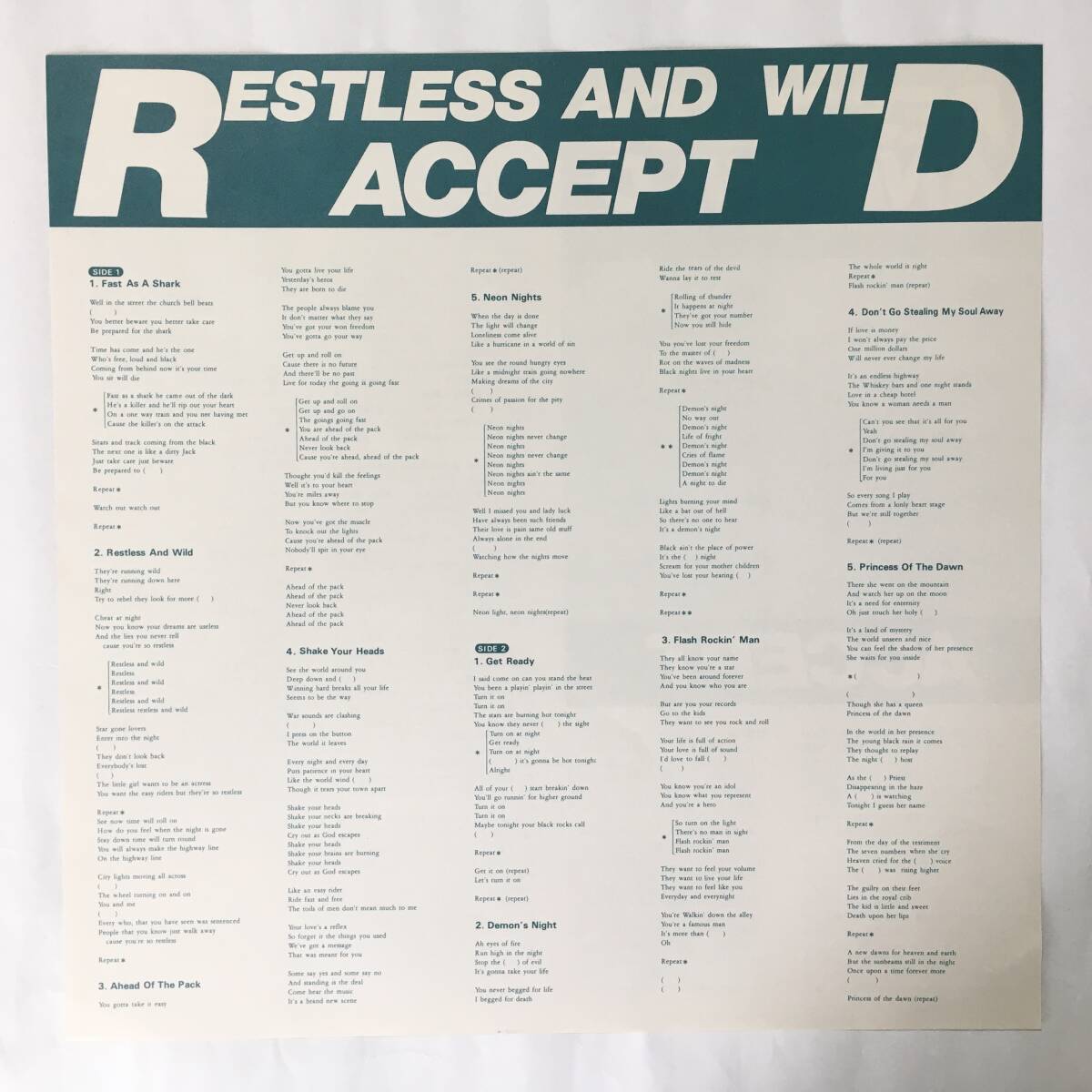 !_ACCEPT RESTLESS & WILD