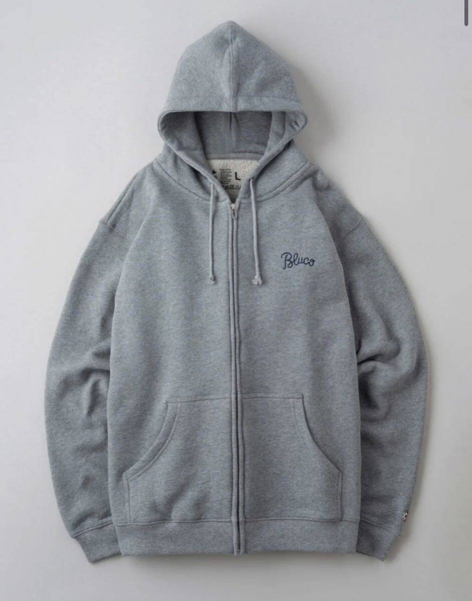 BLUCO/bruko heavy пирог ru Zip Parker EMB серый M