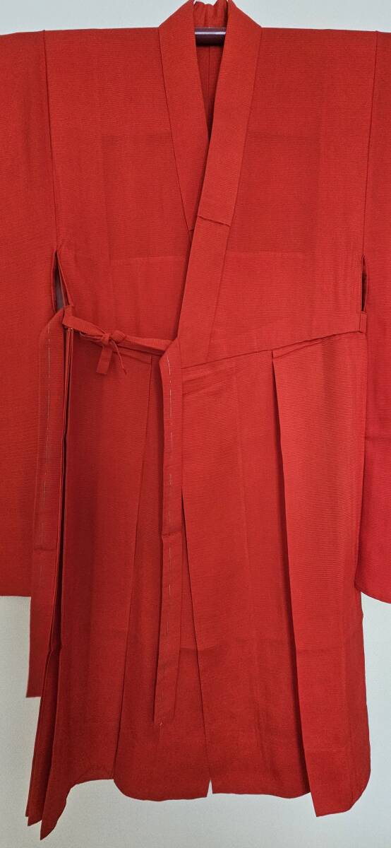美品】 【大衣】曹洞宗 緋色 直綴 正絹 絽 夏用 合用 冬用 禅 美品】 【大衣】曹洞宗 緋色 直綴 正絹 絽 夏用 合用 冬用 禅