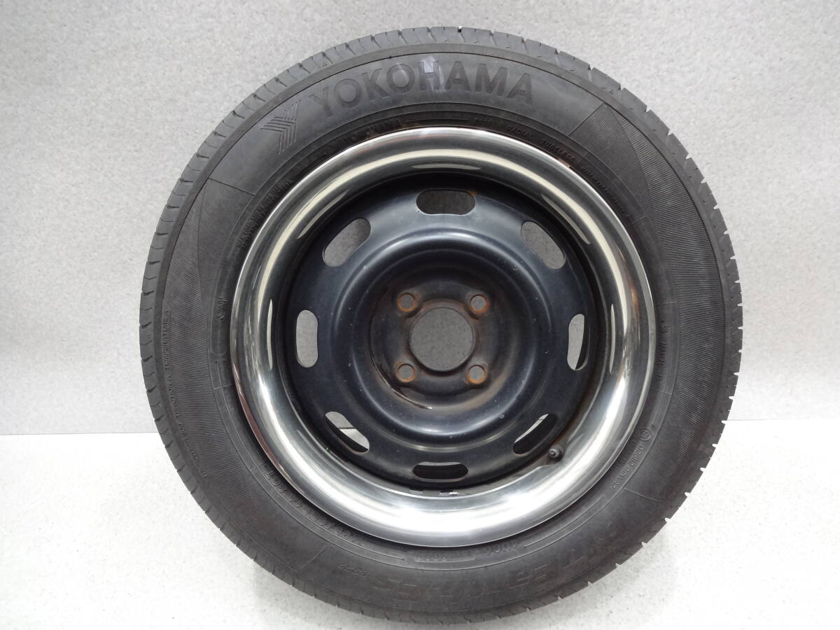 10W1200 40300-50C00 ラシーン 日産純正 6JJ +45 PCD100 & BluEarth ES32 リング付 2022年30週 バリ山 ４本セット_画像5