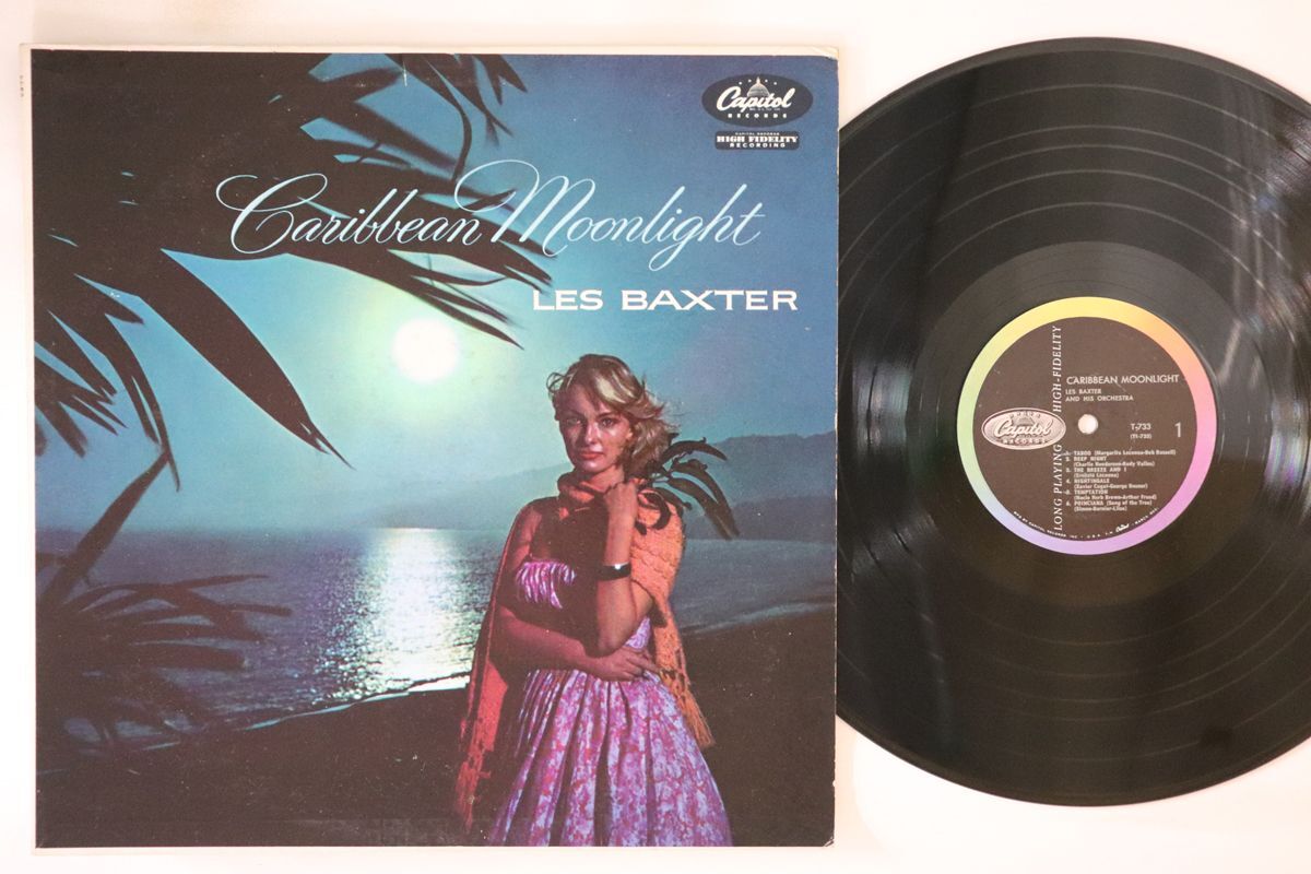  рис LP Les Baxter Caribbean Moonlight T733 CAPITOL /00260