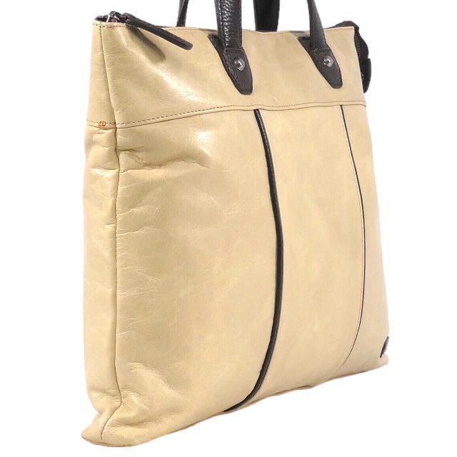 即決★SAMANTHA KINGZ★オールレザービジネスバッグ サマンサキングズ メンズ ベージュ 本革 ブリーフケース 本皮 通勤 カバン 出張 かばん_画像4