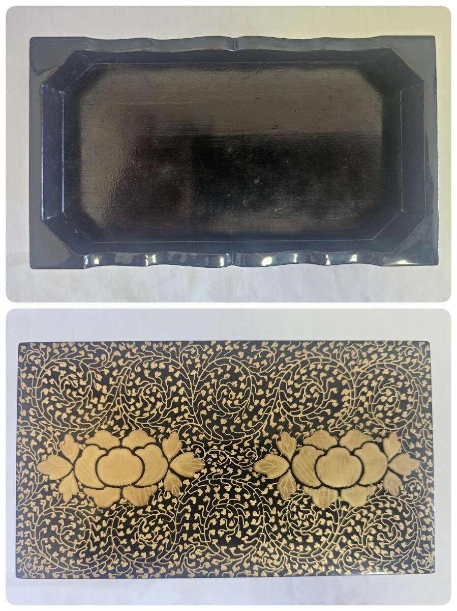 福井県旧家初荷 雛道具 大極上 本金別製 牡丹唐草 金蒔絵 台子 福井県旧家初荷 雛道具 大極上 本金別製 牡丹唐草 金蒔絵 台子