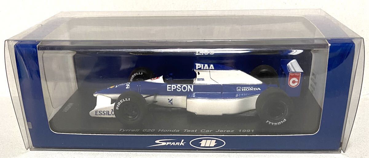 スパーク 宮沢模型特注 1/43 ティレル 020ホンダ 中嶋 悟 1991 ヘレス テストカー EPSON PIAA 日本信販