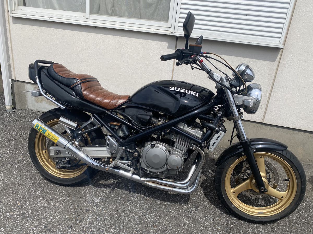 希少 バンディット250 GJ77A 用 RPM管 RPMマフラー 4-2-1 改 カスタム 直管 ワンズ管サイレンサー 動画有り 取説付