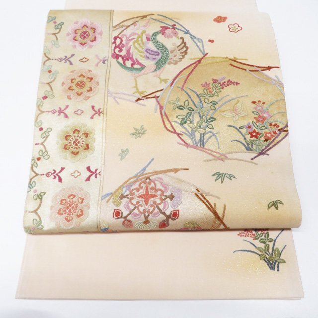 正絹・丁寧な相良刺繍袋帯・鳳凰 正絹 袋帯 相良刺繍 華文鳳凰 【公式通販】