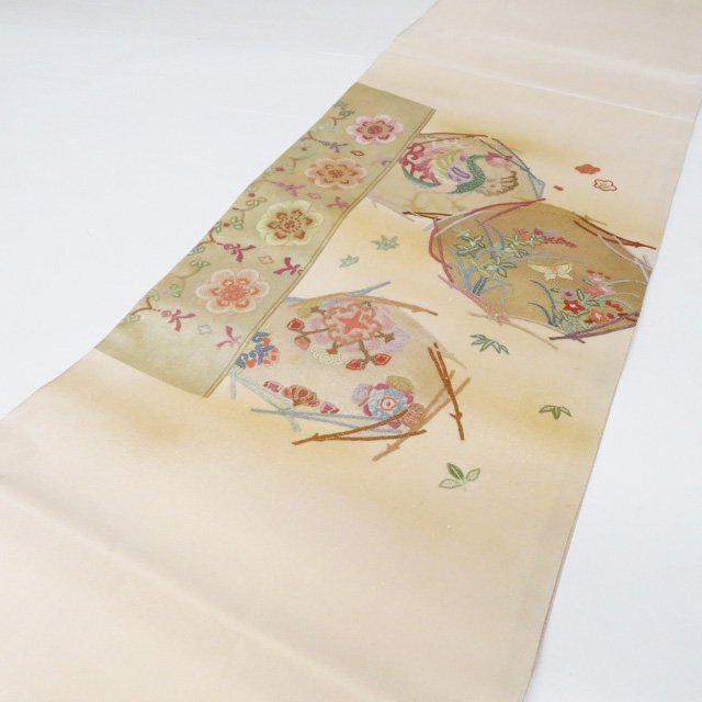 正絹 袋帯 相良刺繍 華文鳳凰 【公式通販】