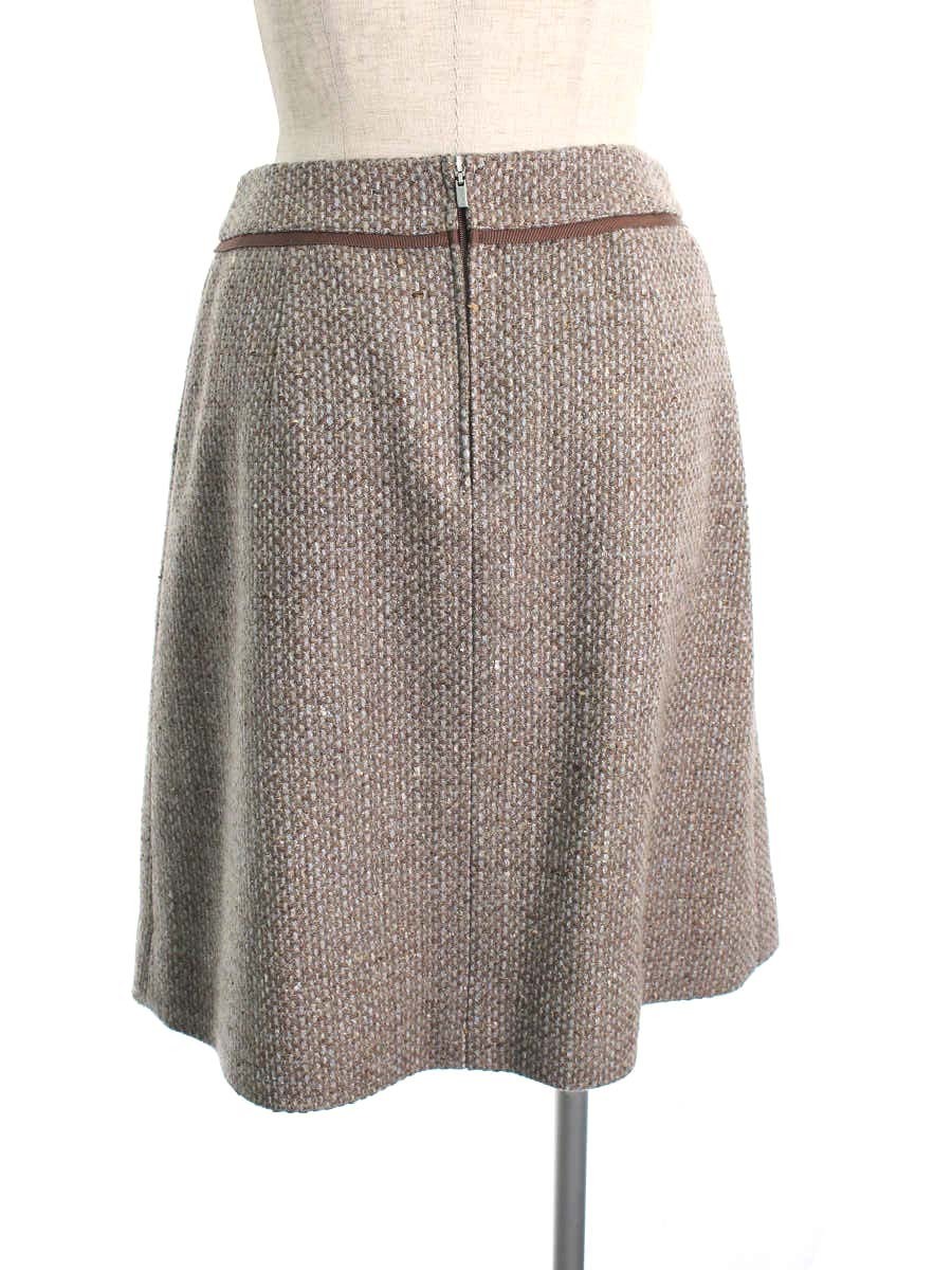フォクシーブティック スカート Skirt Tweed Trapeze 総柄 38