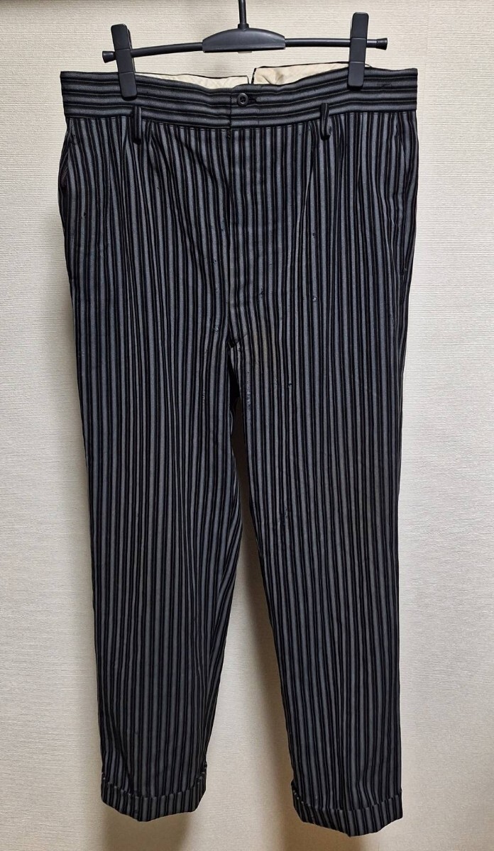 30s 40s ストライプワークパンツ フレンチビンテージ ユーロ 30s 40s ストライプワークパンツ フレンチビンテージ ユーロ