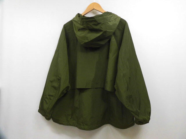 新品 定価4，389円 UNIQLO ユニクロ WOMEN オーバーサイズ パーカ ナイロンジャケット パーカー Olive オリーブ グリーン 緑 3XLサイズ