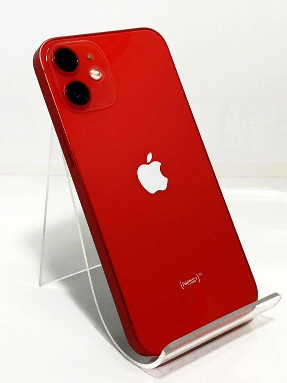 Apple iPhone12mini 128GB (PRODUCT)RED A2398 SIMフリー au 判定◯ バッテリー81%