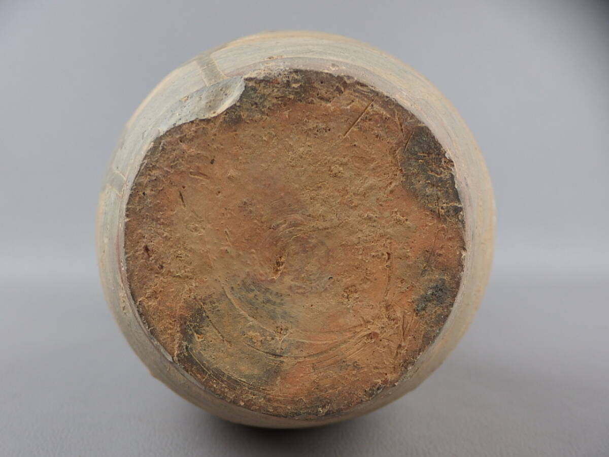 【骨董?茶道具】★中國古玩 越州窯★★古越州青磁雙耳壷 fo128zb.7 花瓶 花入 花生 花道 華道