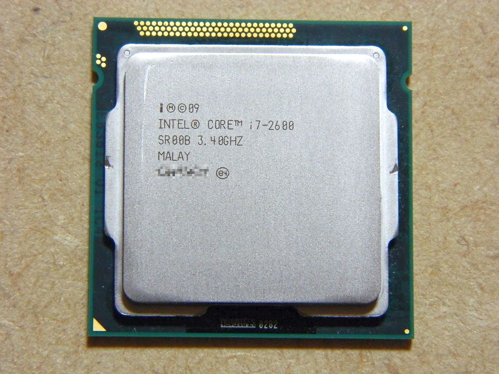 動作再確認済み …… Core i7-2600（intel）3.40GHz