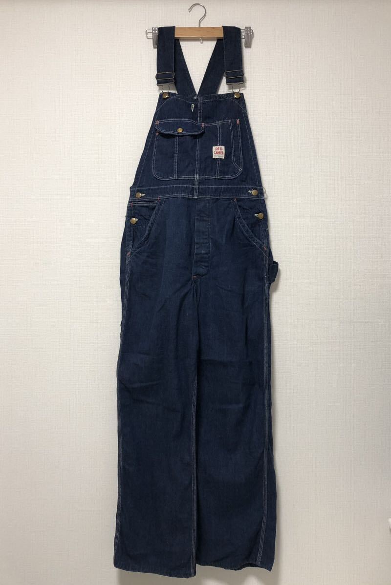 k) 50s 50年代 RED CAMEL ローバック USA デニム オーバーオール k) 50s 50年代 RED CAMEL ローバック USA デニム オーバーオール