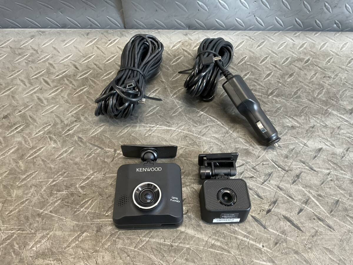 S86★　ドライブレコーダー　ケンウッド DRV-MR450　前後カメラ SD欠品　ドラレコ　被膜破れ有　動作確認済み　★