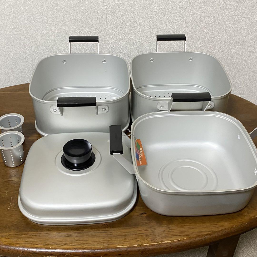 Yahoo!オークション - フジマル 二重角蒸器 内径22cm高さ11cmの Yahoo!オークション - フジマル 二重角蒸器 内径22cm高さ11cmの
