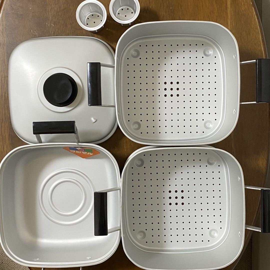 Yahoo!オークション - フジマル 二重角蒸器 内径22cm高さ11cmの Yahoo!オークション - フジマル 二重角蒸器 内径22cm高さ11cmの