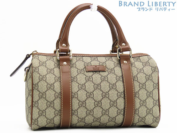  как новый Gucci GGs шкив m Mini сумка ручная сумочка Mini сумка "Boston bag" бежевый Brown кожа 193604