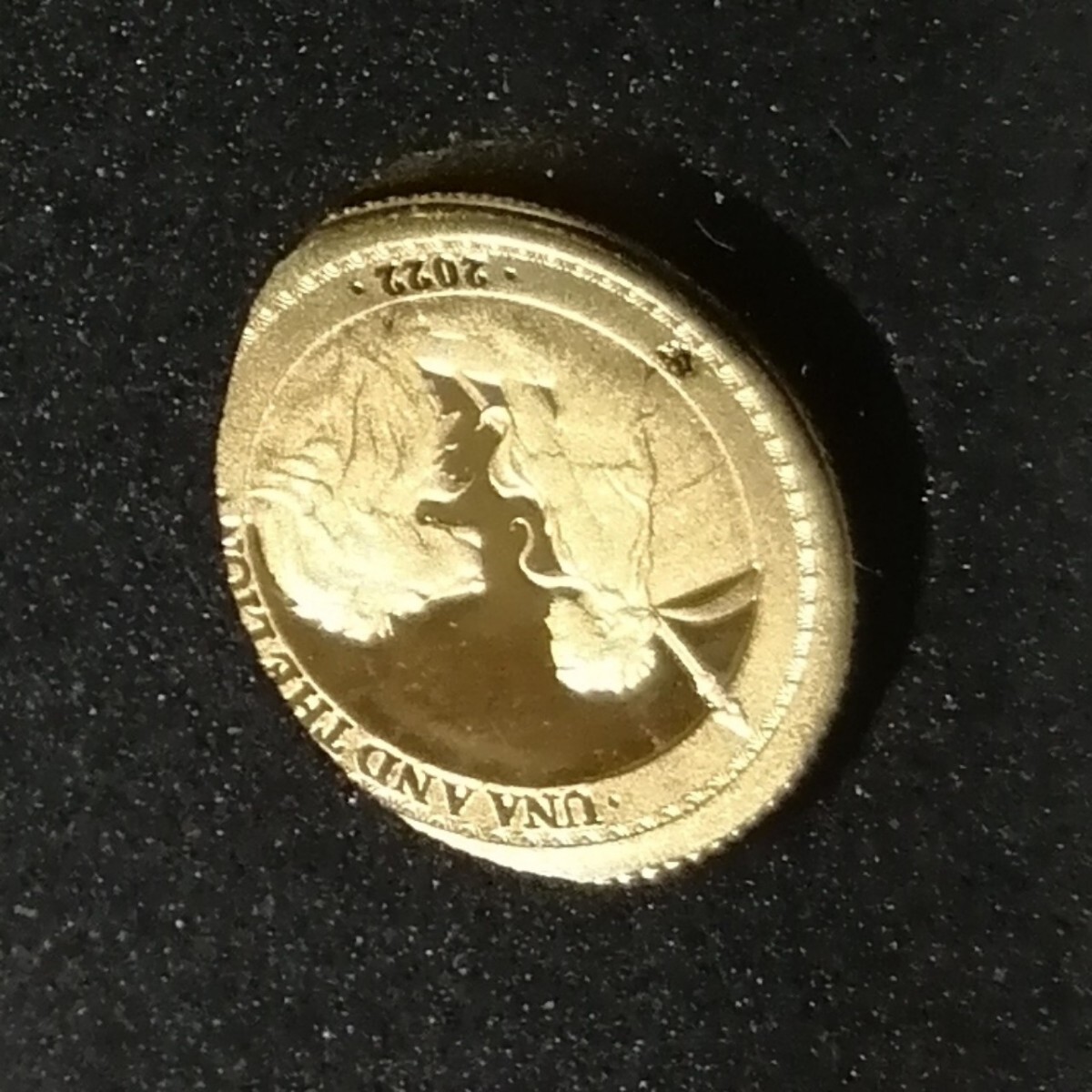 セントヘレナ 2022 ウナとライオン 金貨 0.5g オリジナル箱と