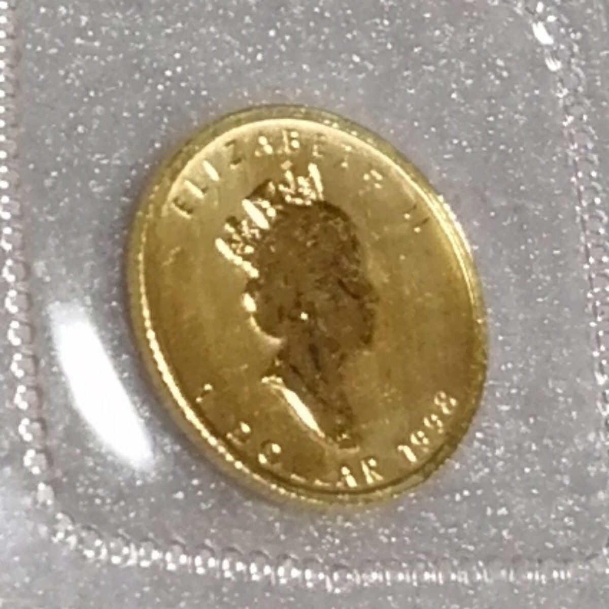 1998 カナダ メイプル金貨1オンス（30mmクリアケース付き