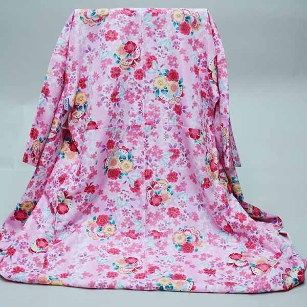  кимоно hakama комплект Junior для . исправление 135cm~150cm 100 цветок .. розовый земля hakama модификация возможность церемония окончания . новый товар ( АО ) дешево рисовое поле магазин NO36137-2