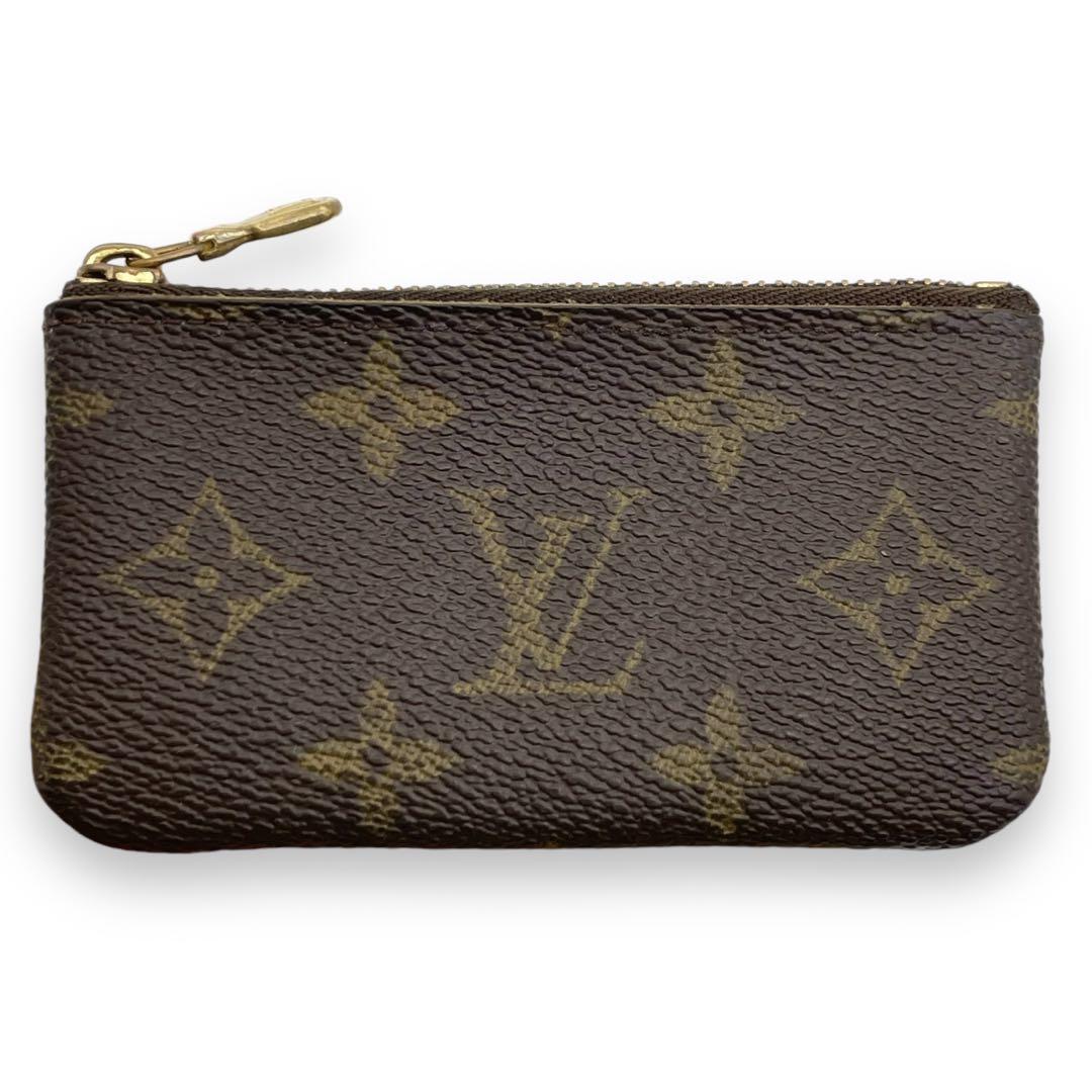 【美品】ルイヴィトン　ポシェット・クレ　モノグラム　コインケース　ブラウン　茶 LOUIS VUITTON ルイヴィトン コインケース ポシェット クレ