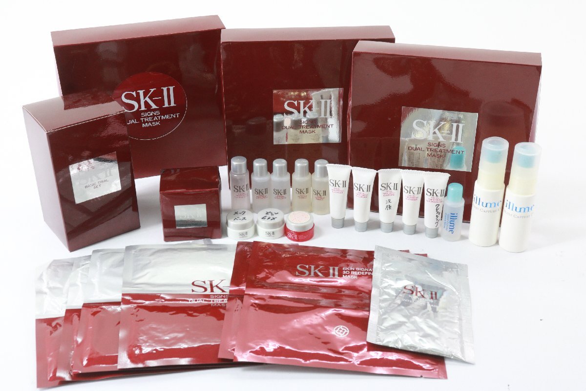 [ large amount summarize ] Max Factor SK-Ⅱ/ illumei dragon m skin care cosmetics set sale unopened have 9780-KK