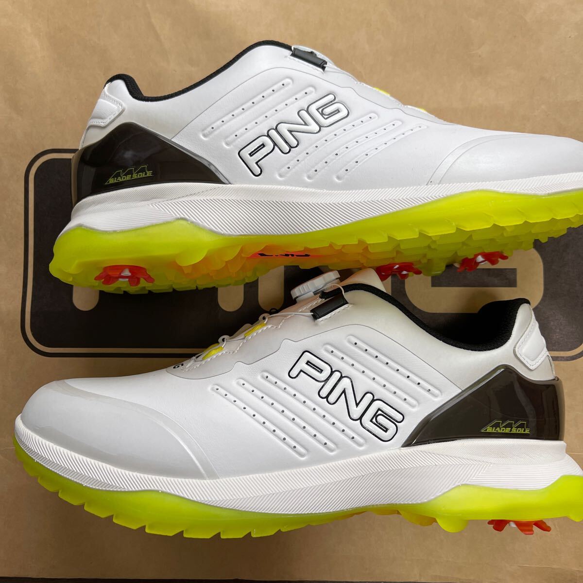 送料無料PINGピンゴルフ人工皮革フラッグシップモデルBLADE SOLE 送料無料PINGピンゴルフ人工皮革フラッグシップモデルBLADE SOLE