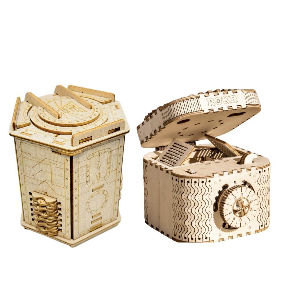【パズル２個セット】ROKR トレジャーボックス 新品 フォートノックスボックス 美品 FORT KNOX BOX ドイツ製
