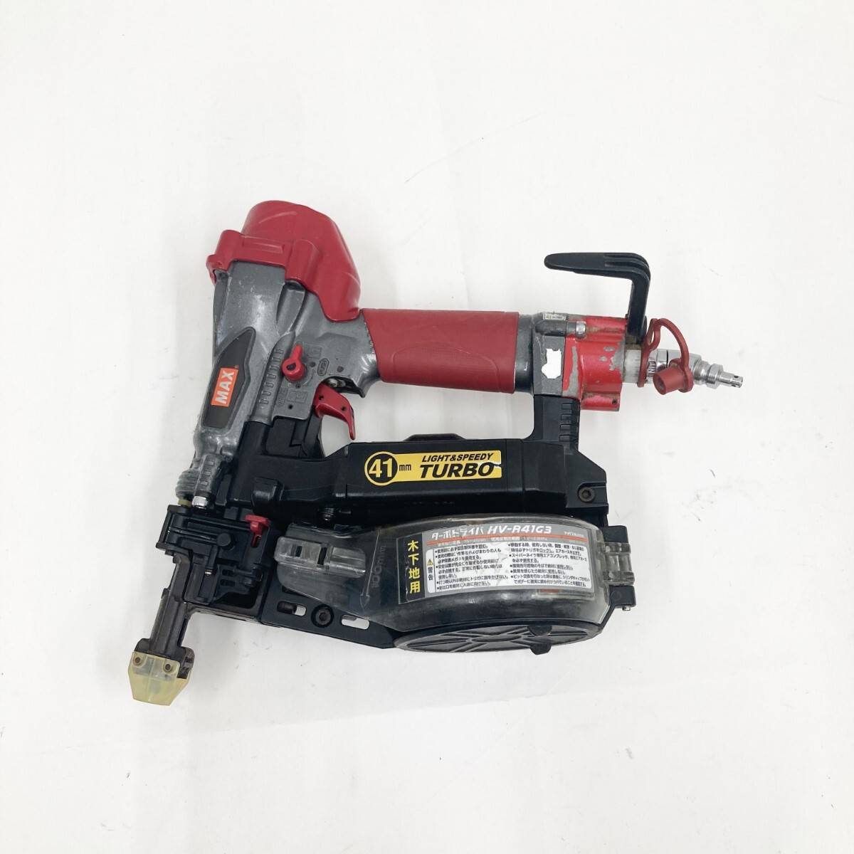 〇〇 MAX マックス 高圧ターボドライバ ねじ打機 HV-R41G3 レッド 傷や汚れあり