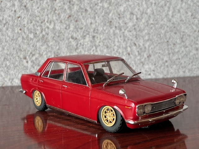 1/24　ダットサン　510ブルーバード　街道レーサー　旧車　シャコタン　日産自動車　昭和レトロ　部品取り　改造ベース　ジャンク扱いで！