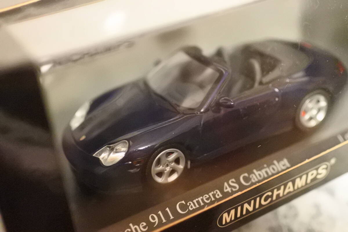  Minichamps Porsche 911 Carrera 4S кабриолет 2003 1/43 голубой металлик не использовался нераспечатанный товар 