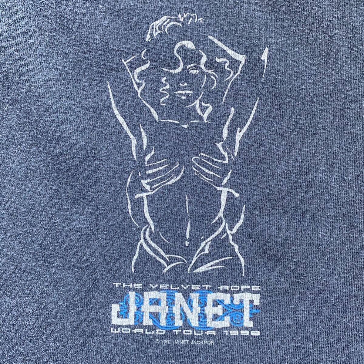 古着 90s Janet Jackson Velvet Rope Tour Tee XL Black 古着 90s Janet Jackson Velvet Rope Tour Tee XL Black