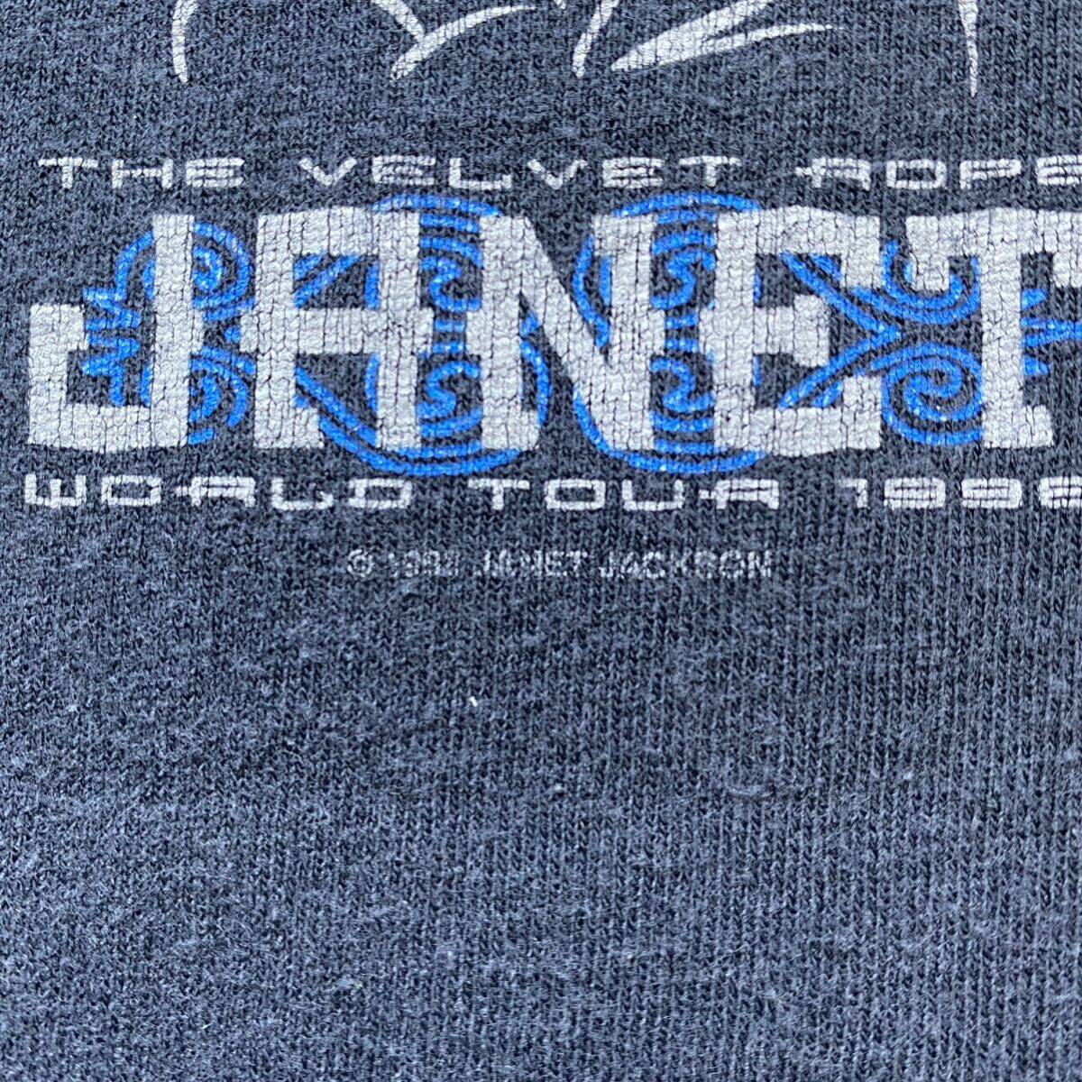 古着 90s Janet Jackson Velvet Rope Tour Tee XL Black 古着 90s Janet Jackson Velvet Rope Tour Tee XL Black