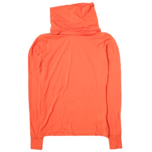 FUMIKA＿UCHIDA フミカウチダ 23AW NYLON RIBBED NECK HOODED TOP ナイロンジャージーハイネックカットソー FU-S-UW001 M ORANGE g18251