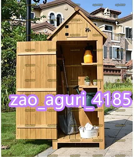 屋外ロッカー 3階建て物置場(chǎng) 工具棚 花園と工具保管 テラス 里庭の全垂直設(shè)計(jì) ガーデン収納 工具収納 戸外収納庫(kù) 防水 収納可能