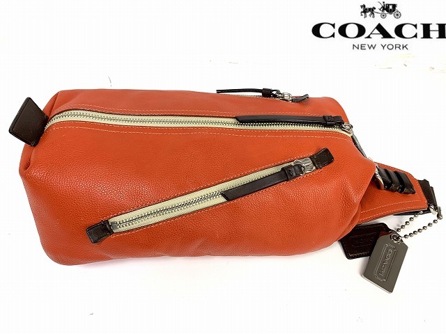 美品 送料無料 コーチ メンズ COACH トンプソン レザー ボディ 美品 送料無料 コーチ メンズ COACH トンプソン レザー ボディ