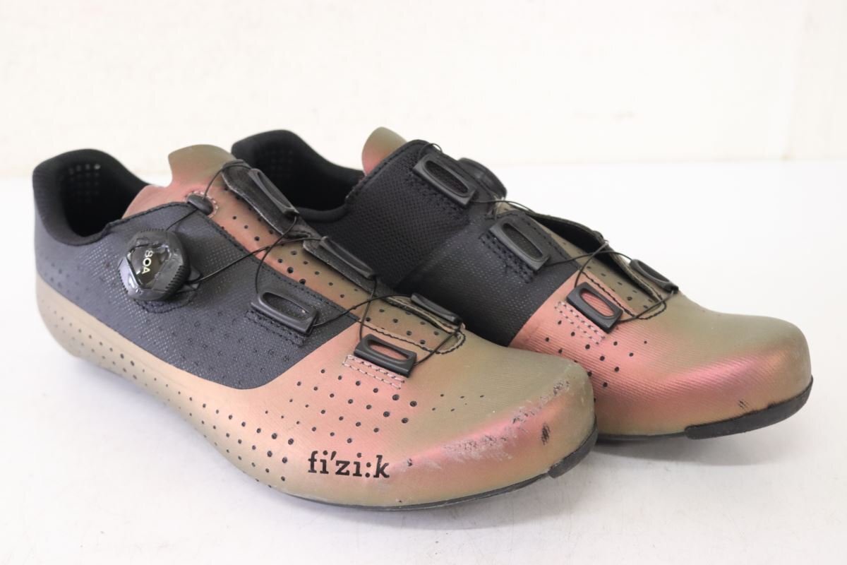 ▲fi’zi:k フィジーク TEMPO OVERCURVE R4 IRIDESCEENT WIDE EU41.5 サイズ26.7cm ROAD ビンディングシューズ