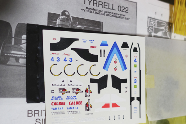 1/43 F1 タメオ TAMEO KIT ティレル 022 1994 BRITISH GP 片山 1/43 F1 タメオ TAMEO KIT ティレル 022 1994 BRITISH GP 片山