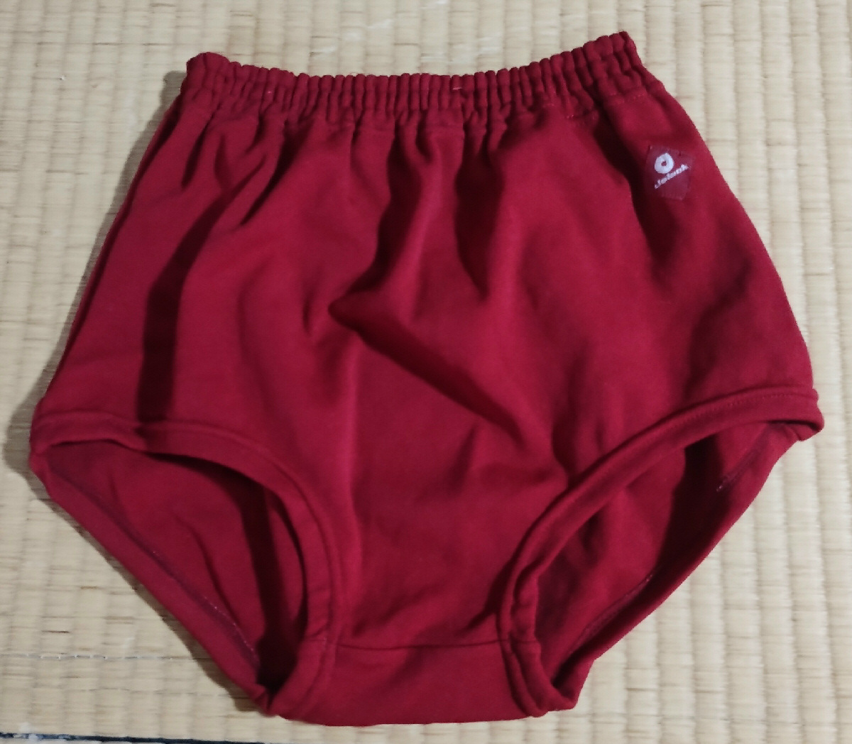 ブルマ アシックス asics U-7718 エンジ 無地 ナイロン100% 大きいサイズ O(LL)
