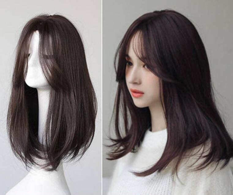 人気品人毛 ウィッグ ロングストレート フルウィッグ サラサラ 自然